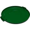 Carlisle, Bronco, Round, Polyethylene, 32 gal, Plastic, Green, Receptacle Lid