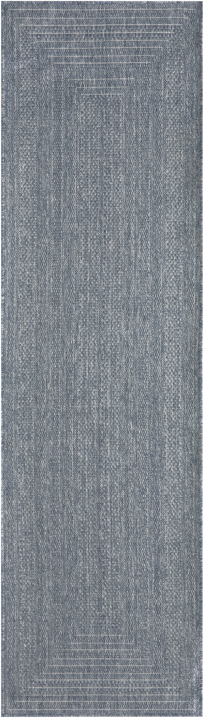 Nourison Tulum 2' x 6' Denim Outdoor Rug