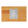 Rectangular Flange, Floor Boxes, Aluminum, 1-Gang