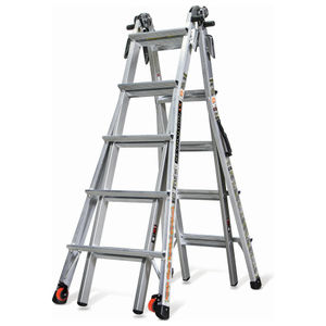 Revolution Aircraft Support Adjustable Ladder, Aluminum, Model 22, Type IA-300 lbs. Rated