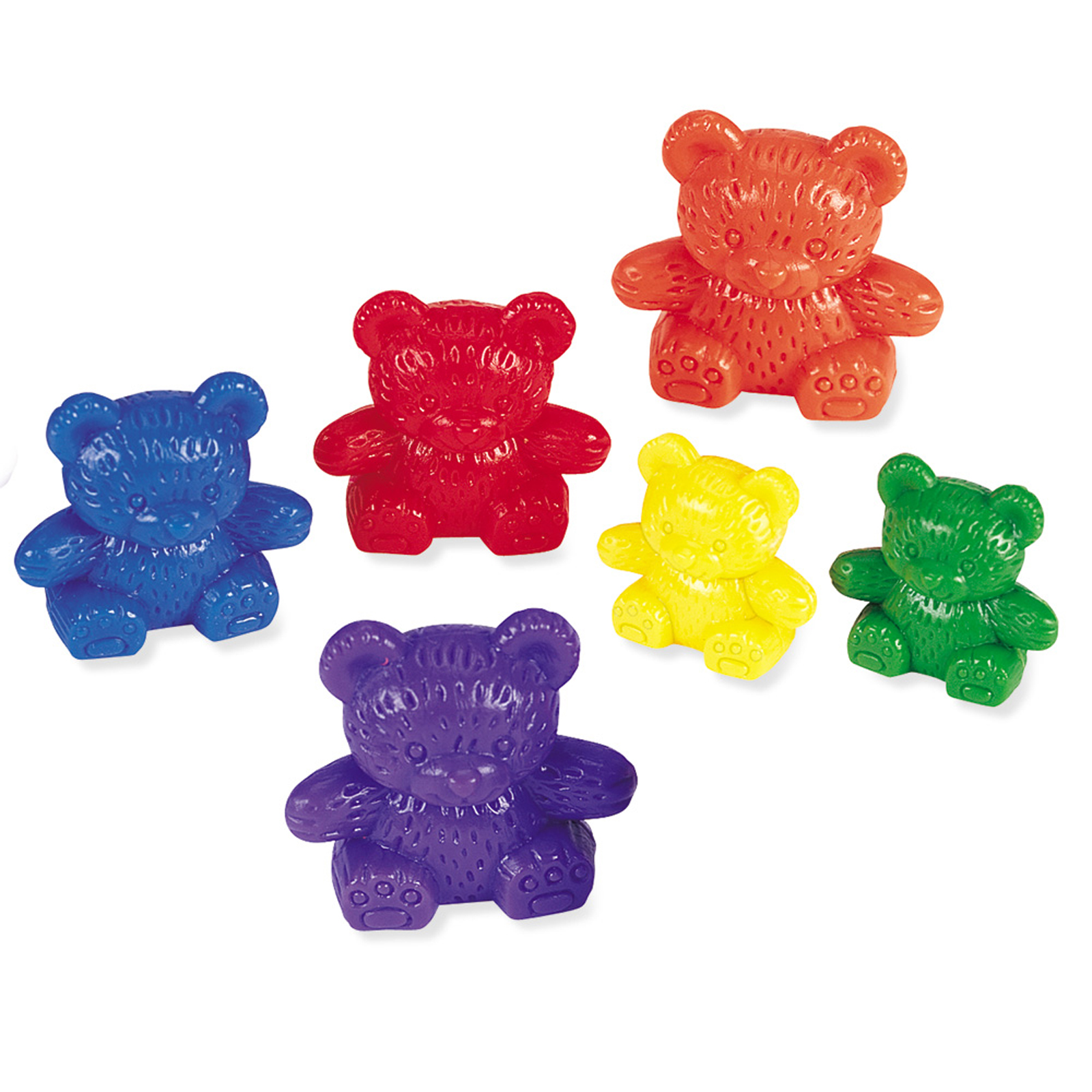 Learning Resources Three Bear Family Rainbow Counters, Set of 96 image number null
