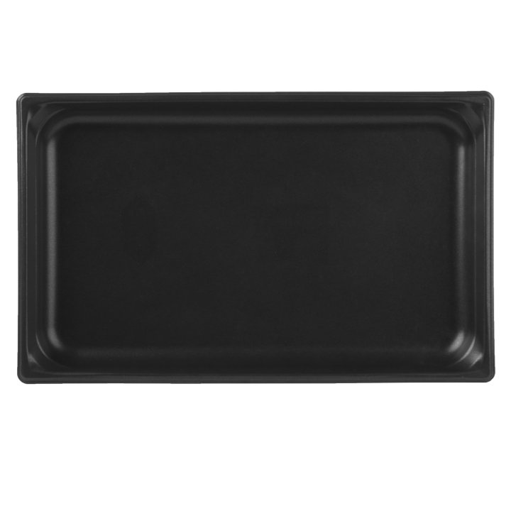 Full-size 1 ½-inch-deep Super Pan 3® stainless steel steam table pan with Steel Coat x3™ nonstick coating