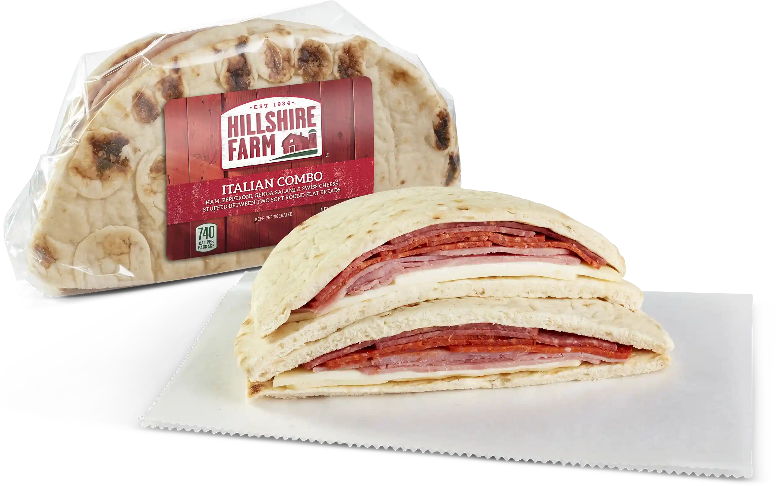 Hillshire Farm® Italian Combo Flatbread Sandwich_image_01