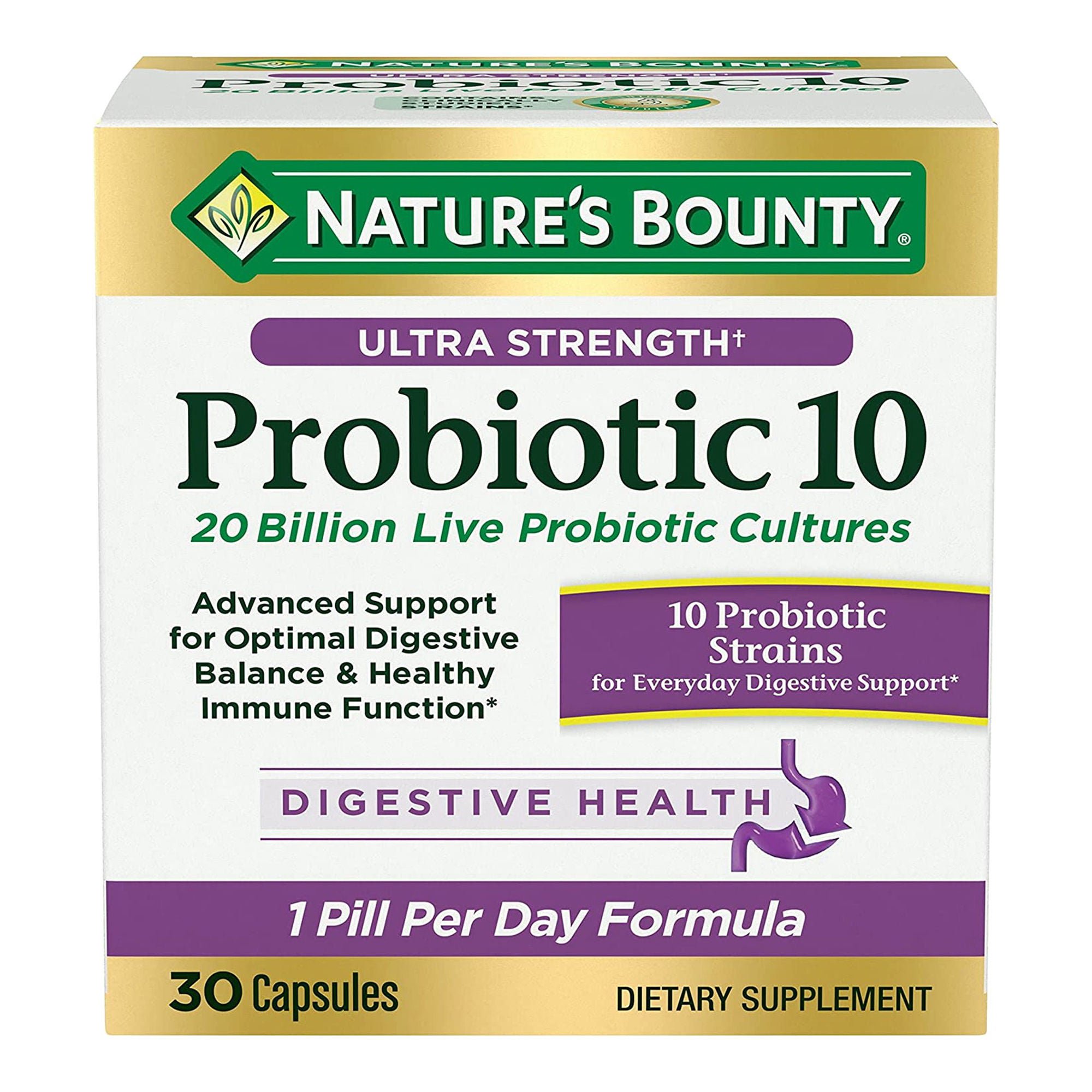 Nature's Bounty® Ultra Strength Probiotic 10 Capsules