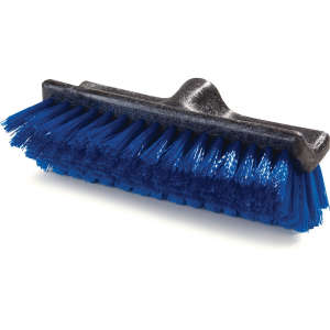 Carlisle, Flo-Pac®, Dual Surface® Floor Scrub w/Polypropylene Bristles, 10in, Plastic, Blue