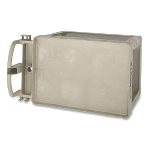 Rubbermaid Commercial, BRUTE Heavy Duty, Ergo Handle, Lipped Shelf, Medium, Utility Cart, Beige