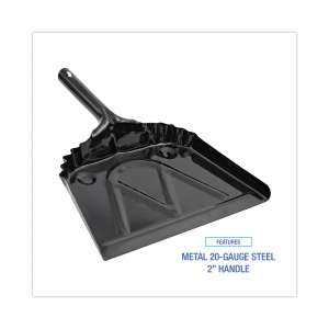 Boardwalk, Black, 12", Dust Pan