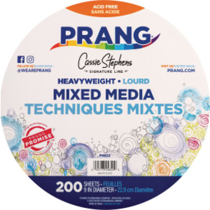Heavyweight Mixed Media Paper Circles, 9", 200 Sheets