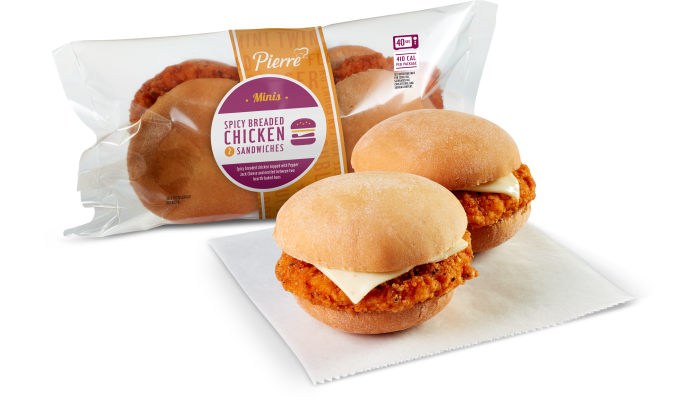 Pierre™ Mini Spicy Breaded Chicken Sandwiches_image_1
