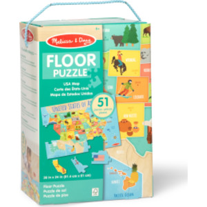 Map 51-Piece Floor Puzzle