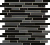 Ebb & Flow Cinders And Smoke 12×13 Linear Mixed Mosaic