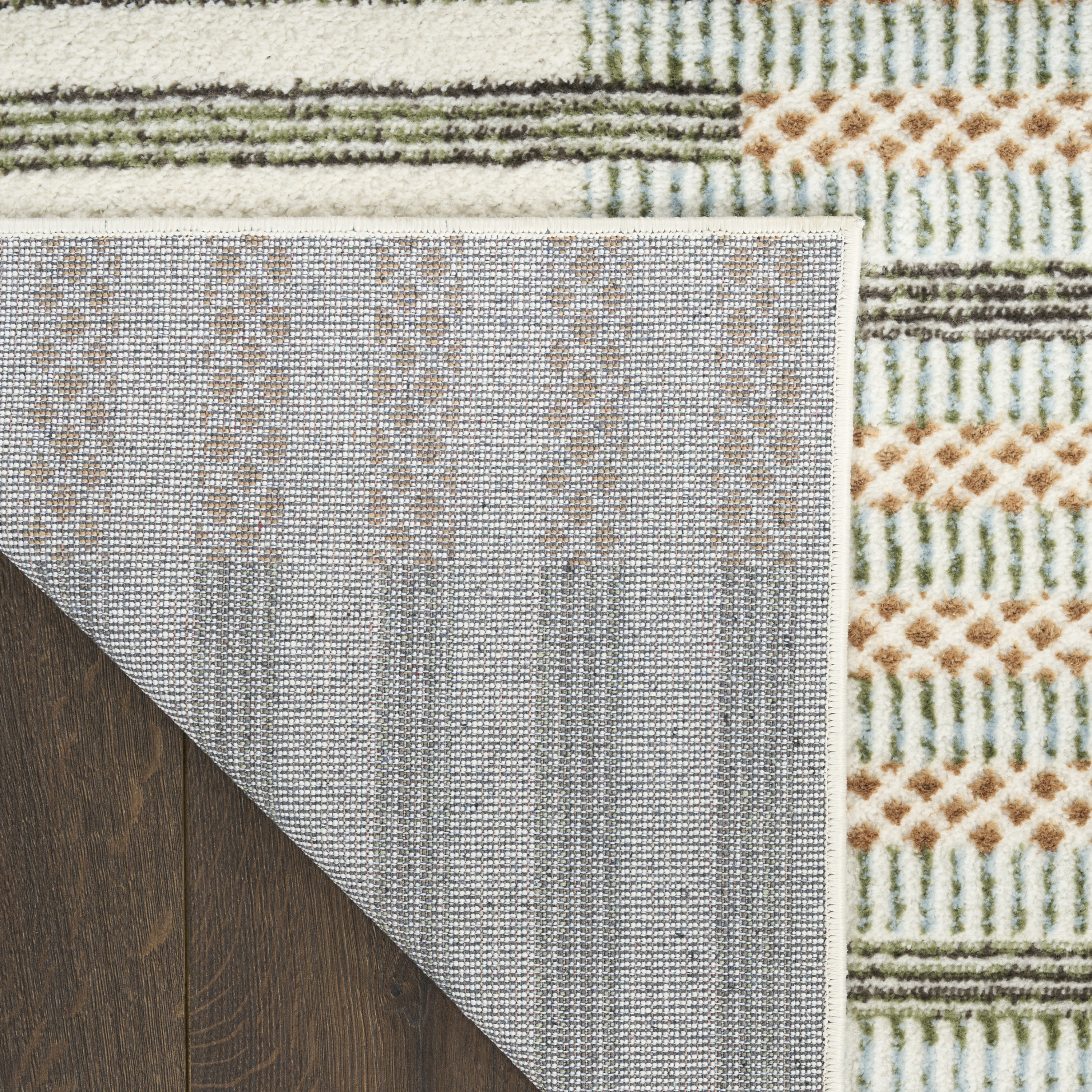 Nourison Nordic 5' x 7' Ivory Multicolor Modern Indoor Rug
