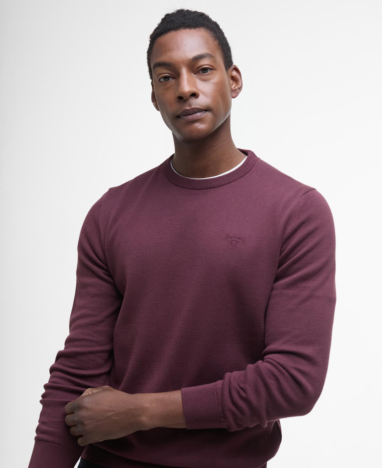 Pima Cotton Crew Neck Jumper image number 3