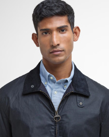 Newbury Waxed Jacket Royal Navy/Heritage Check