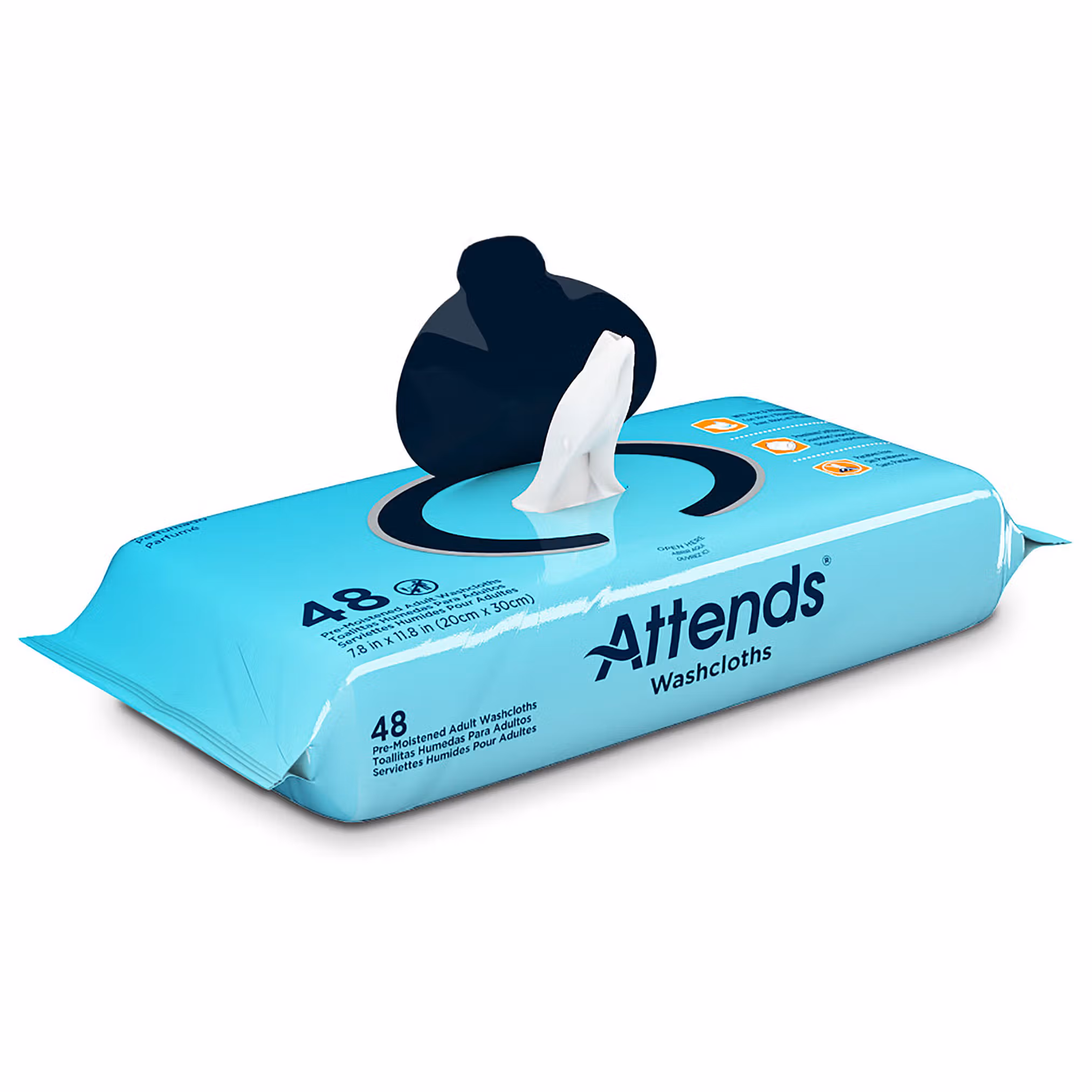 Attends® Scented Personal Cleansing Wipes with Aloe and Vitamin E