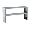 76-inch Servewell® stainless steel double-deck overshelf