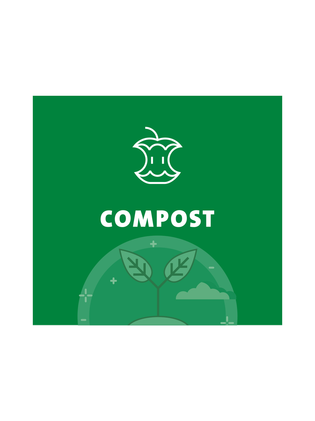 Busch Systems Aristata Series Compost sign insert