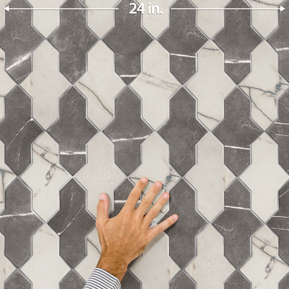 Istanbul Shield Checker 4-3/4 in. x 8-1/4 in. Porcelain Floor and Wall Tile