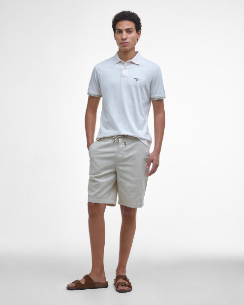 Austwick Tipped Polo Shirt Whisper White