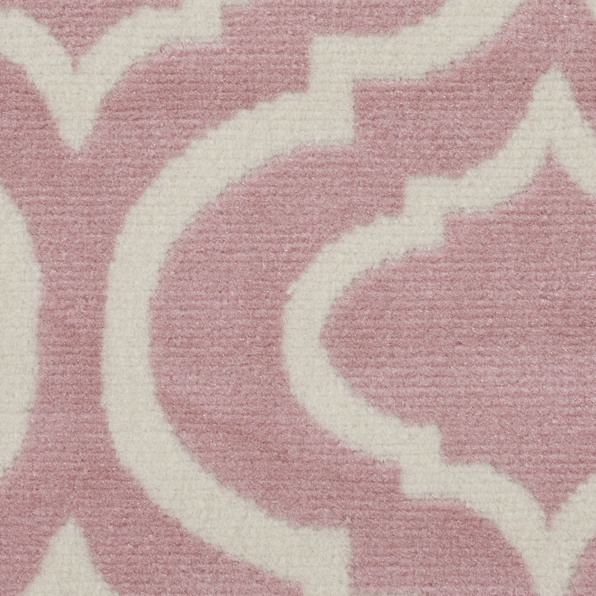 Nourison Jubilant 5'3" x Round Pink Contemporary Indoor Rug
