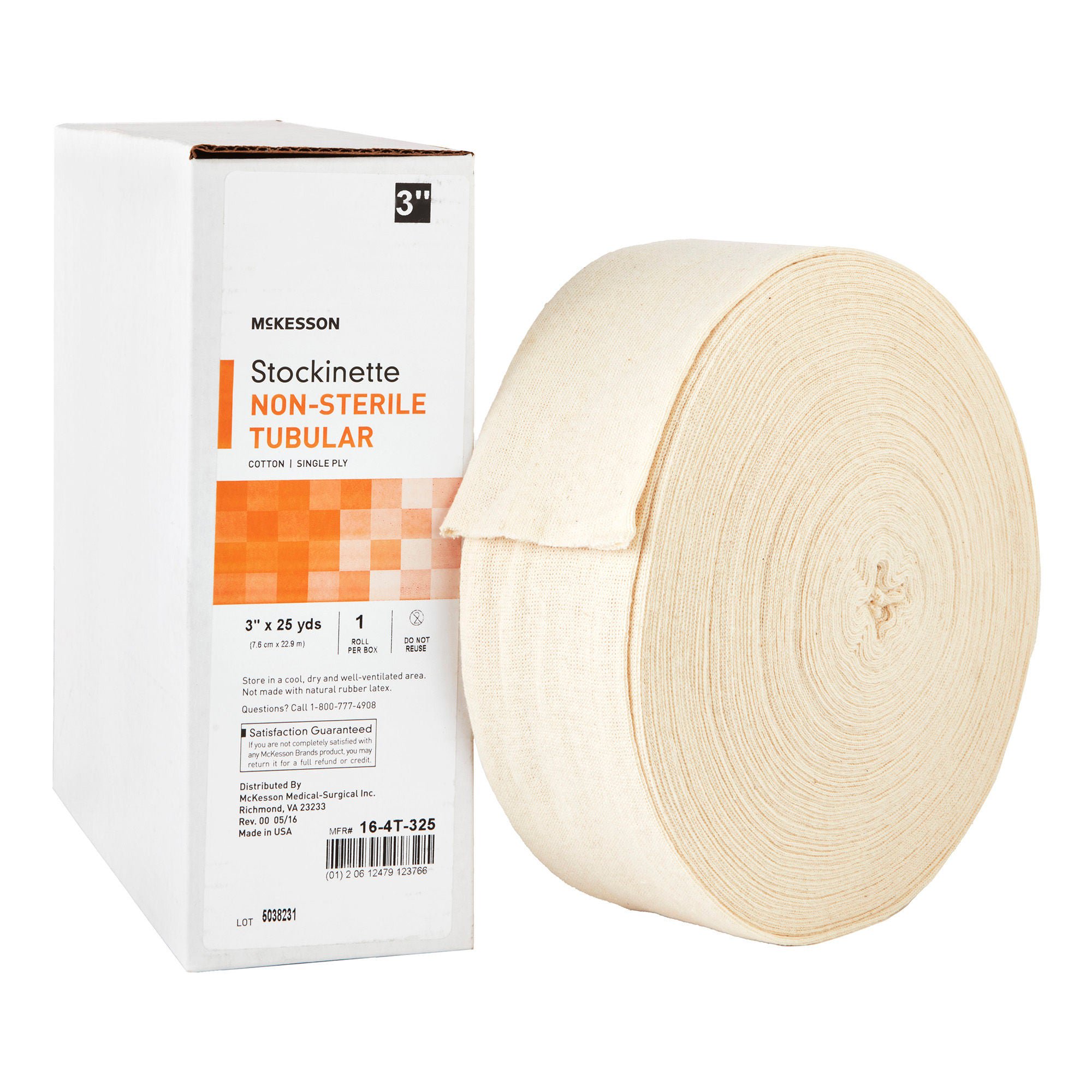 McKesson Beige Cotton Tubular Stockinette, 3 Inch x 25 Yard