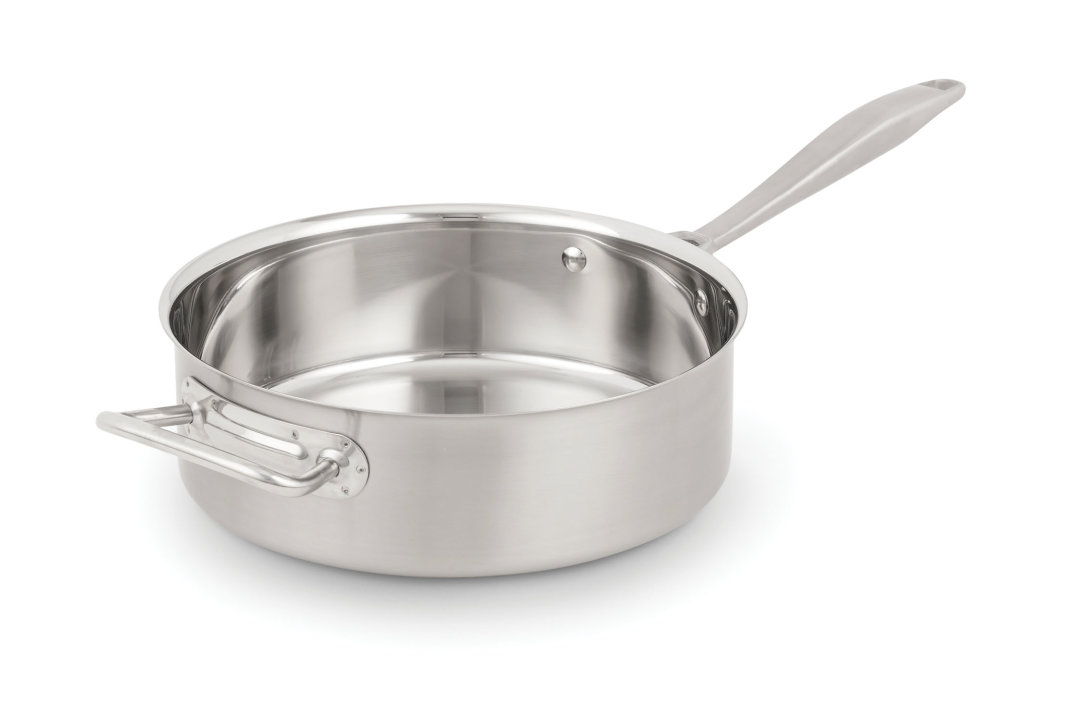 6-quart Intrigue® stainless steel sauté pan in mirror finish