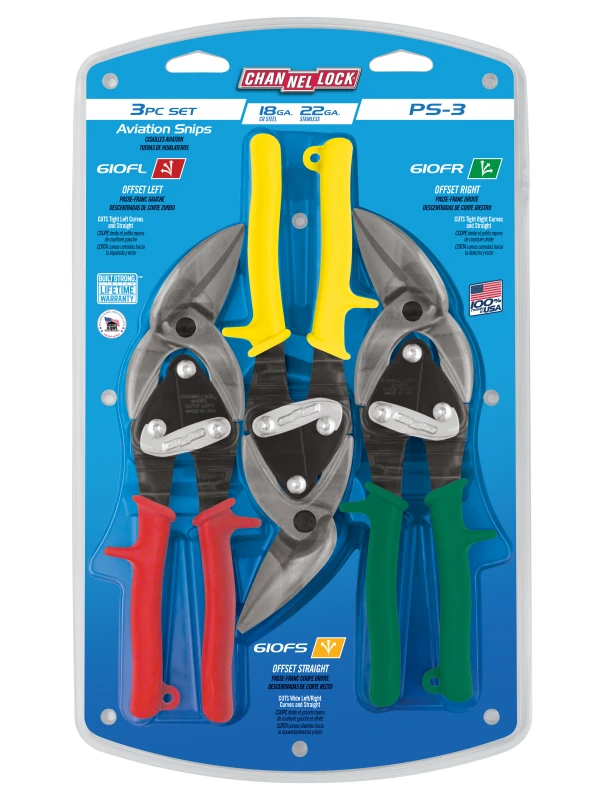 PS-3 3pc Aviation Snip Set