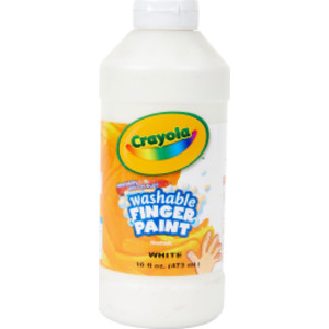 Washable Finger Paint, White, 16 oz