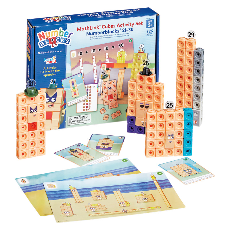 Mathlink® Cubes Numberblocks® 21–30 Activity Set
