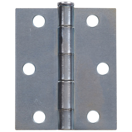 Hardware Essentials Zinc Plated 3 x 2-1/2in Storm and Screen Door Hinges Square Corner - Full Surface - Removable Pin