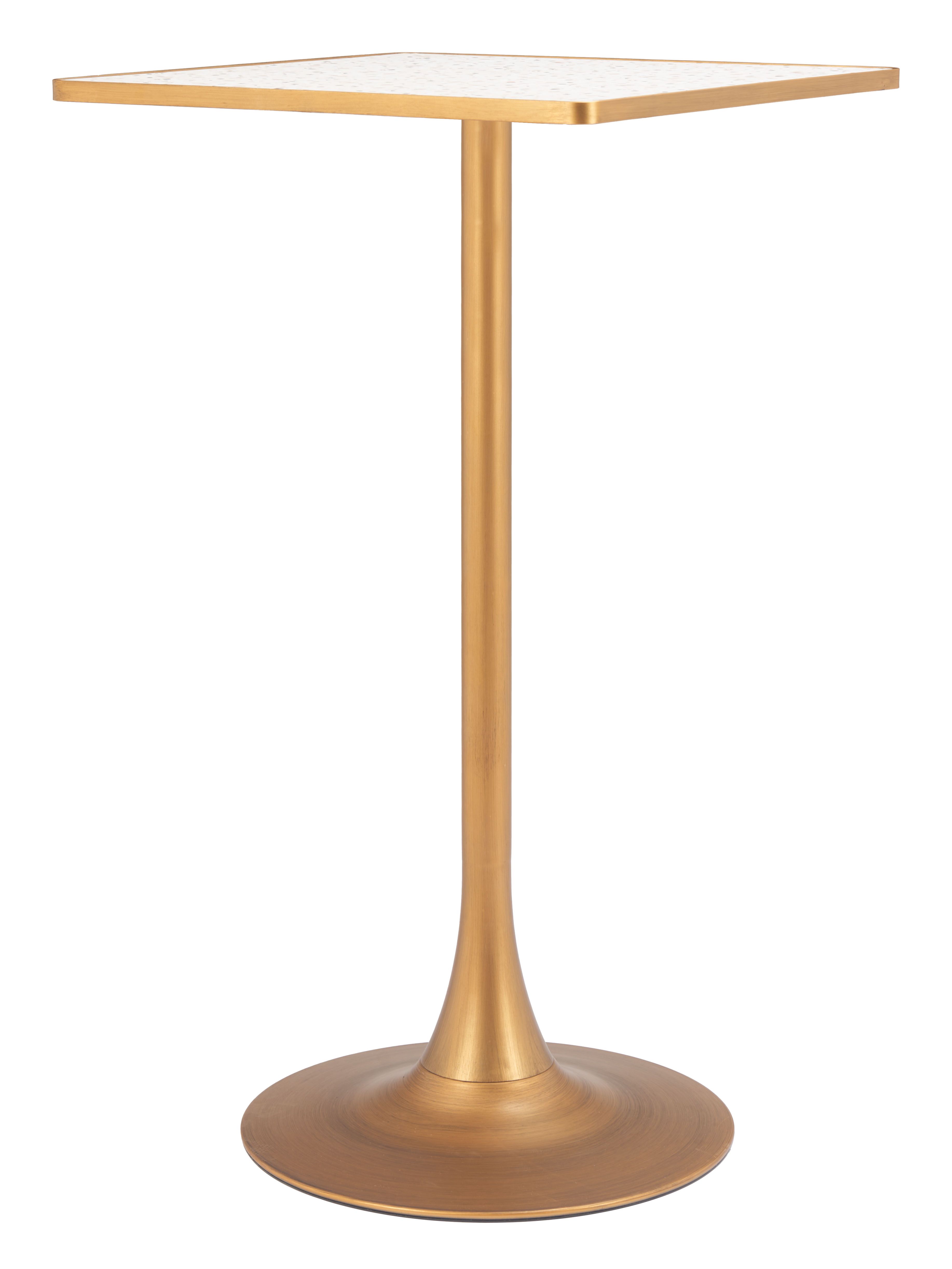 Spot Bar Table Beige & Gold product image