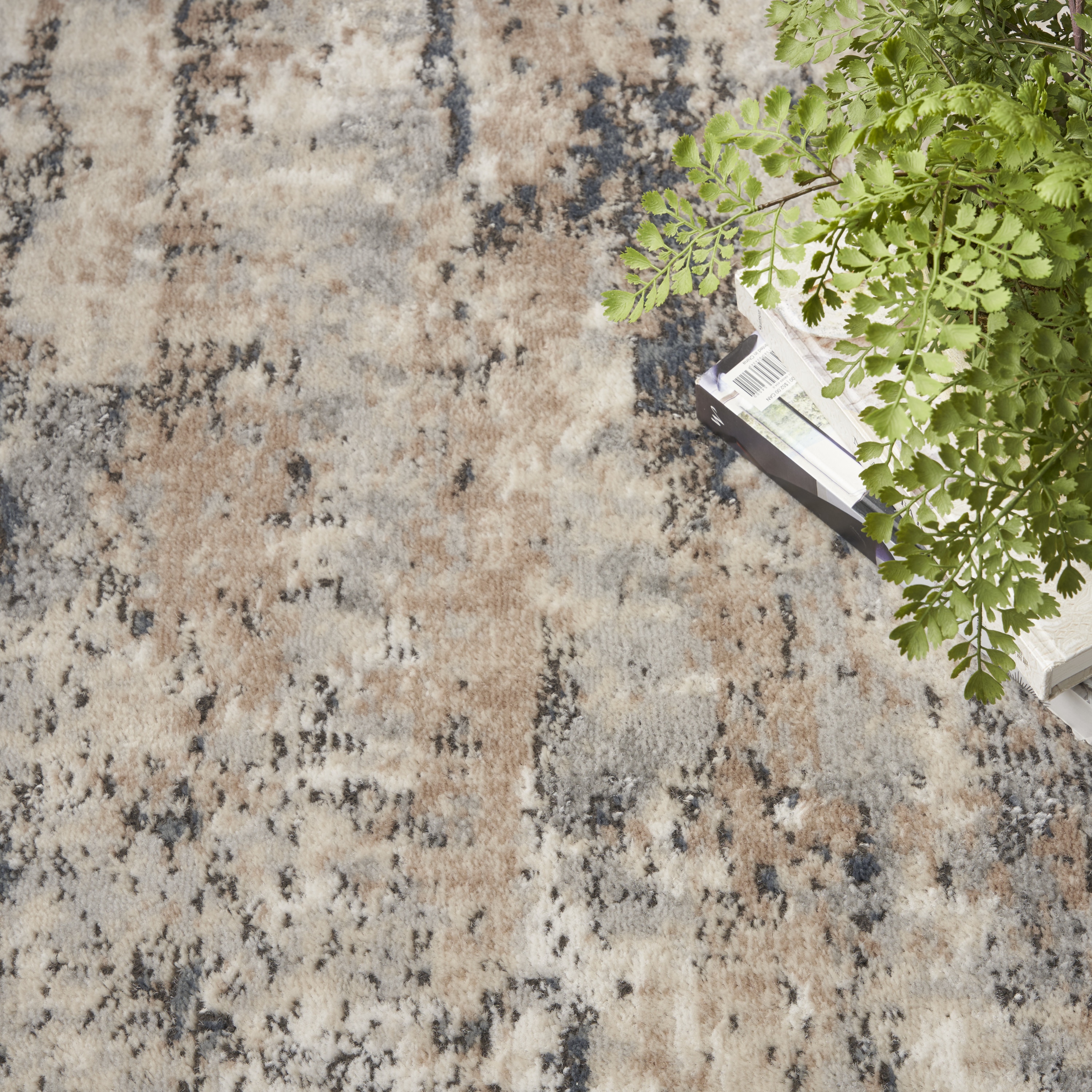 Nourison Quarry 3'9" x 5'9" Beige Grey Modern Indoor Rug