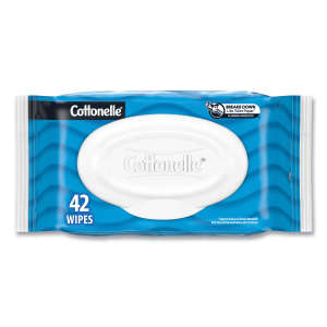 KIM44932, Kimberly Clark, Cottonelle Fresh Care Flushable Cleansing Cloths, 1-Ply, 3.75"x 5.5", White,  42 Wipes/Container