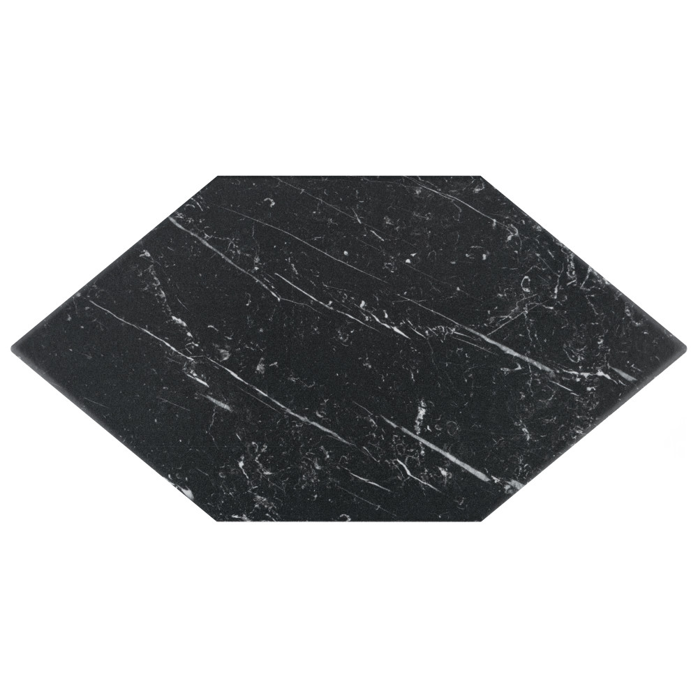 Timeless Marquina Kayak 6-1/2 in. x 12-1/2 in. Porcelain Floor and Wall Tile