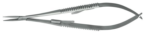Nordent Castroviejo Needle Holder, Serrated, Narrow Jaws