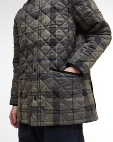 Select Liddesdale Quilted Jacket Navy Winter Dress Tartan