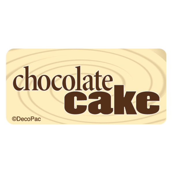 Chocolate Cake Promotional Label