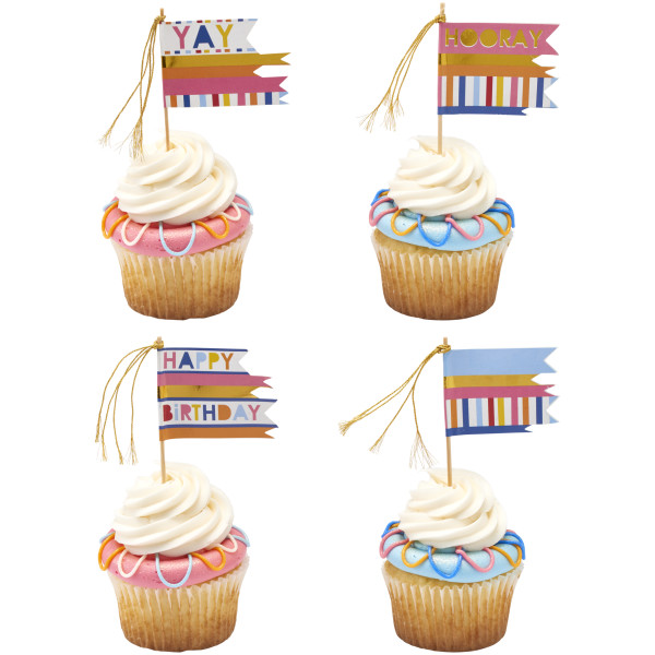 Packed Party Flag Assortment DecoPics®