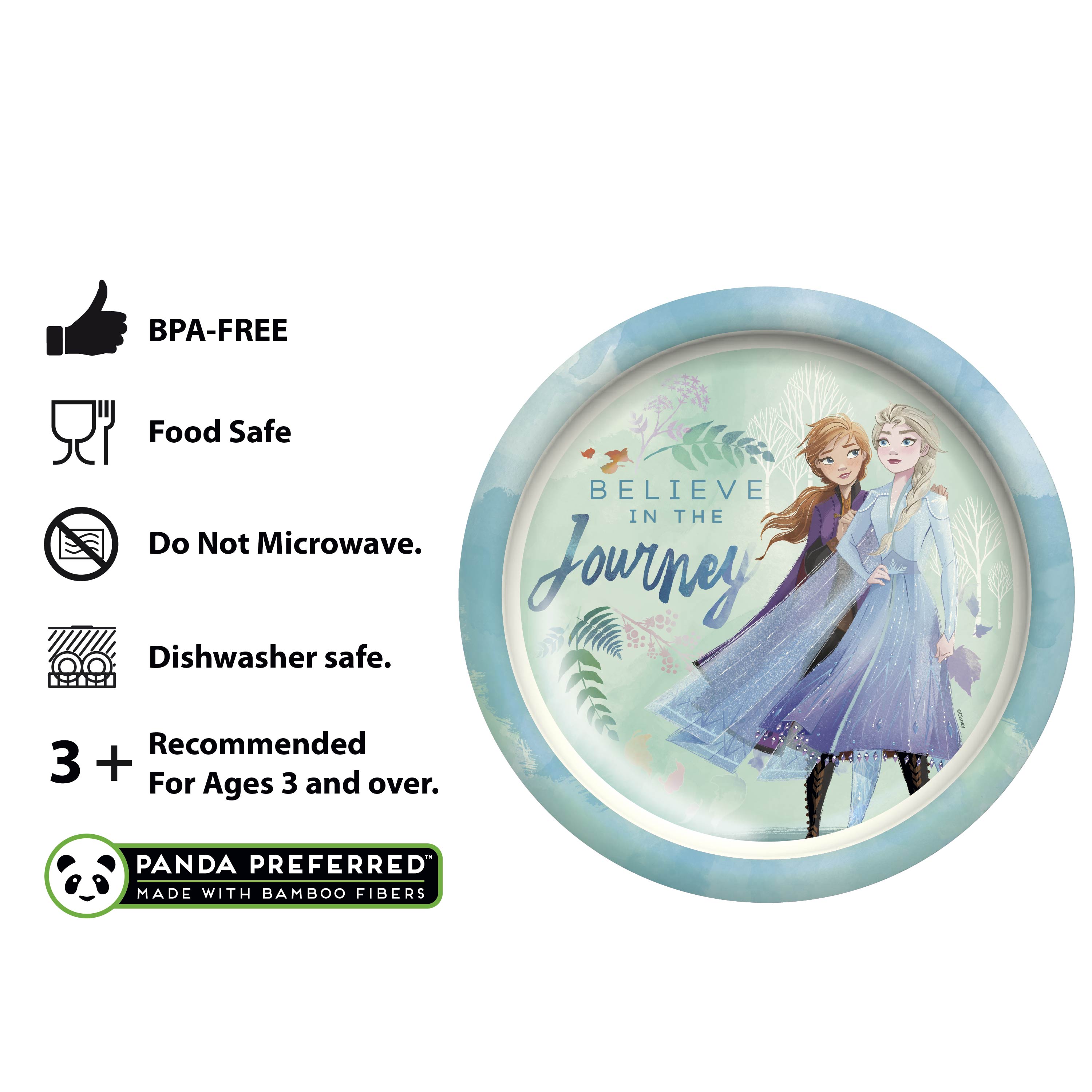 Disney Frozen 2 Movie Kids Plate and Bowl Set, Anna & Elsa, 2-piece set slideshow image 5 Disney Frozen 2 Movie Kids Plate and Bowl Set, Anna & Elsa, 2-piece set slideshow image 5