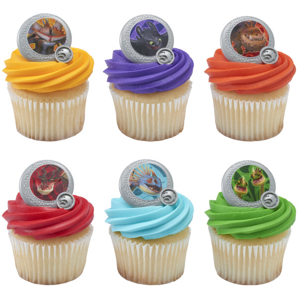 DreamWorks How to Train Your Dragon Dragon Shield Cupcake Rings
