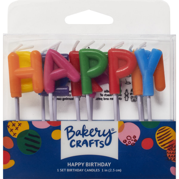 Happy Birthday Letters Specialty Candles