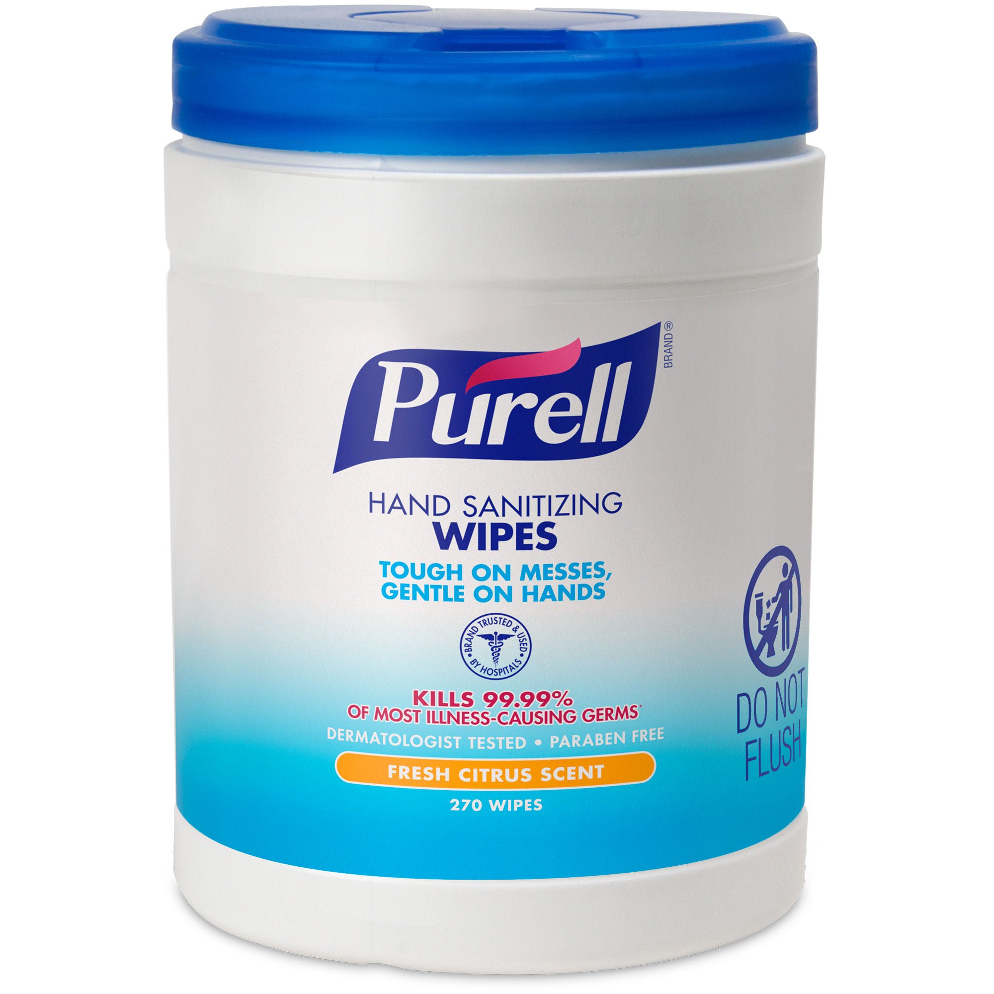 Purell® Hand Sanitizing Wipes, 0.13% Strength Benzalkonium Chloride, Canister