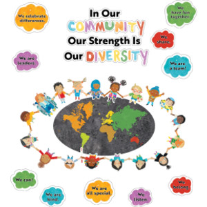 All Are Welcome Our Strength Is Our Diversity Bulletin Board Set