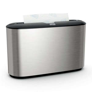 Tork, H2 Xpress Countertop, Multi-fold Folded Towel Dispenser, Stainless Steel