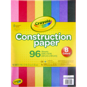 Construction Paper, 96 Sheets