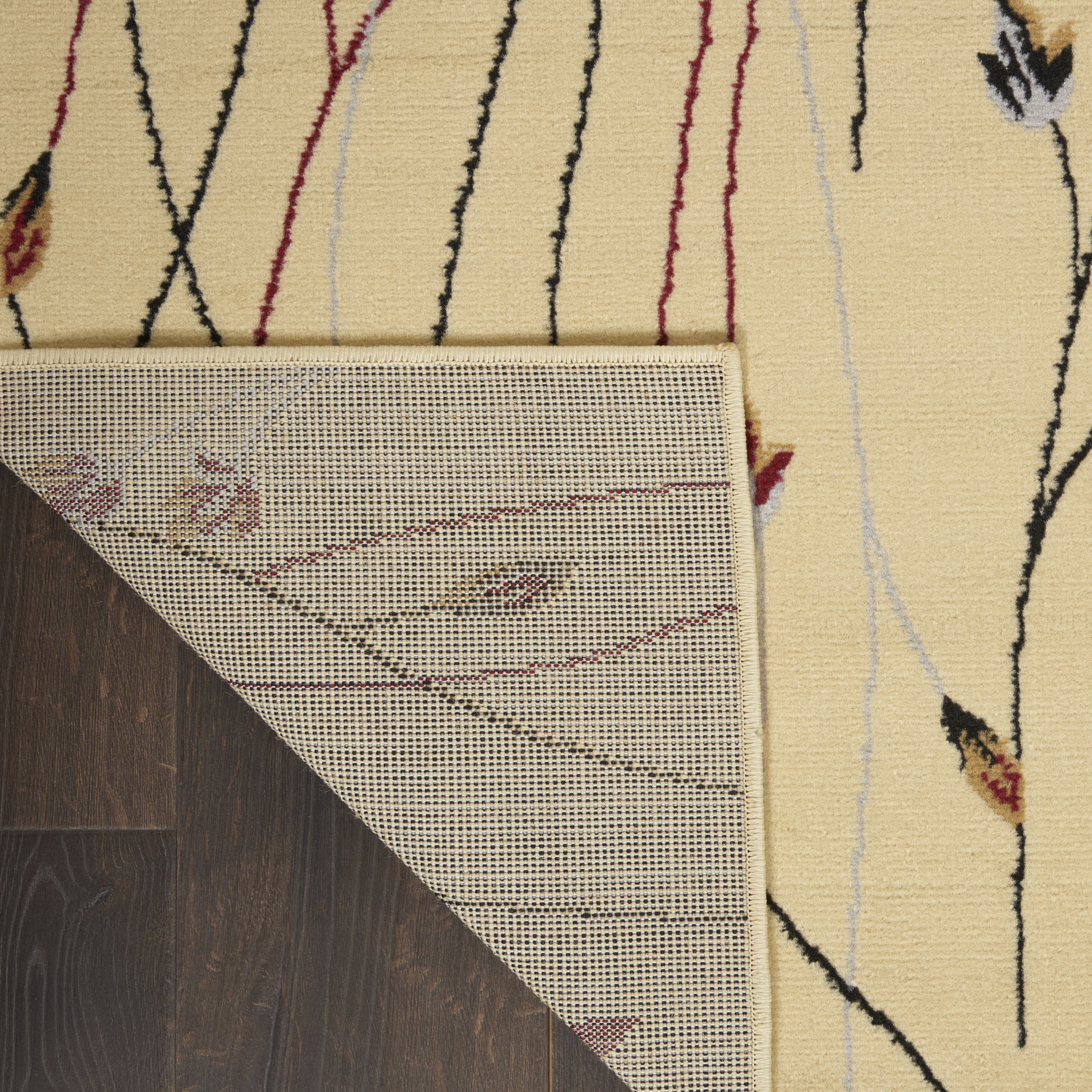 Nourison Grafix 2'3" x 7'6" Cream Contemporary Indoor Rug