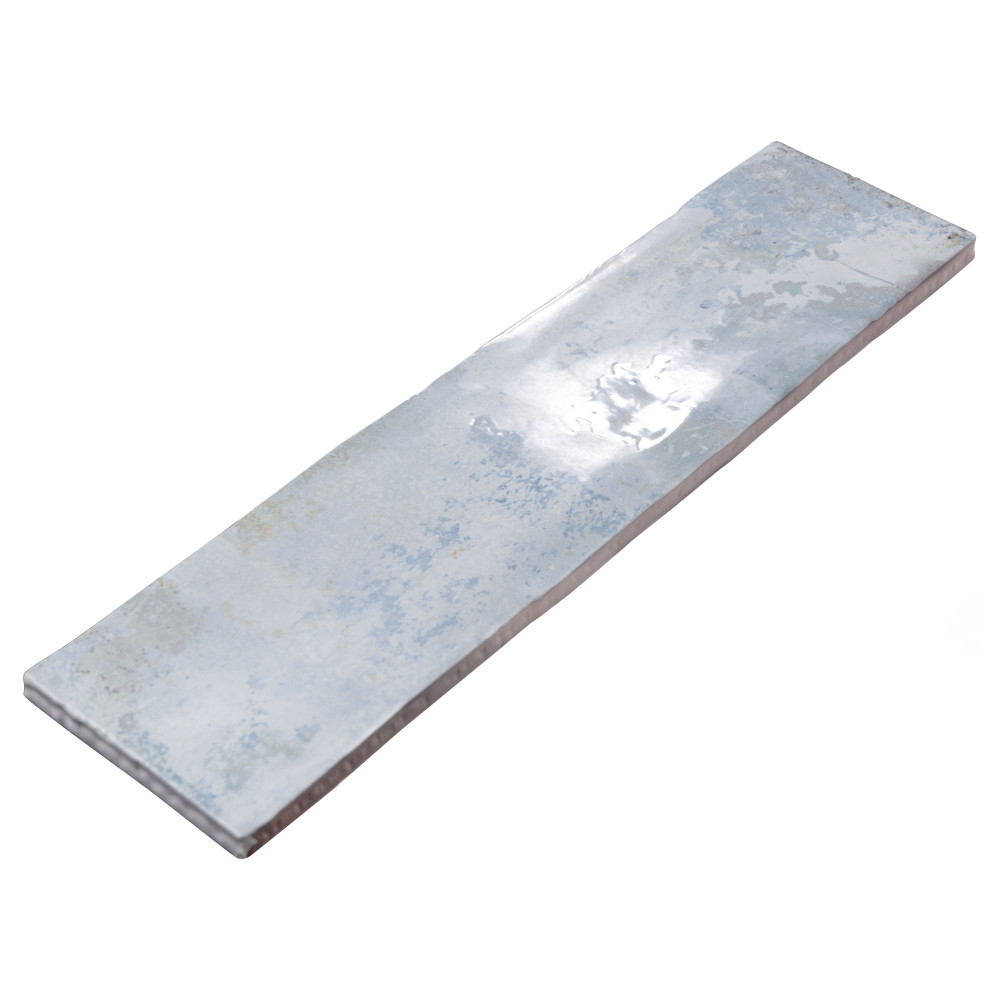 Biarritz Blue 3 in. x 12 in. Ceramic Wall Tile