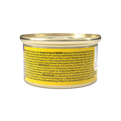 Wellness Complete Health Pate Age Advantage Chicken back packaging