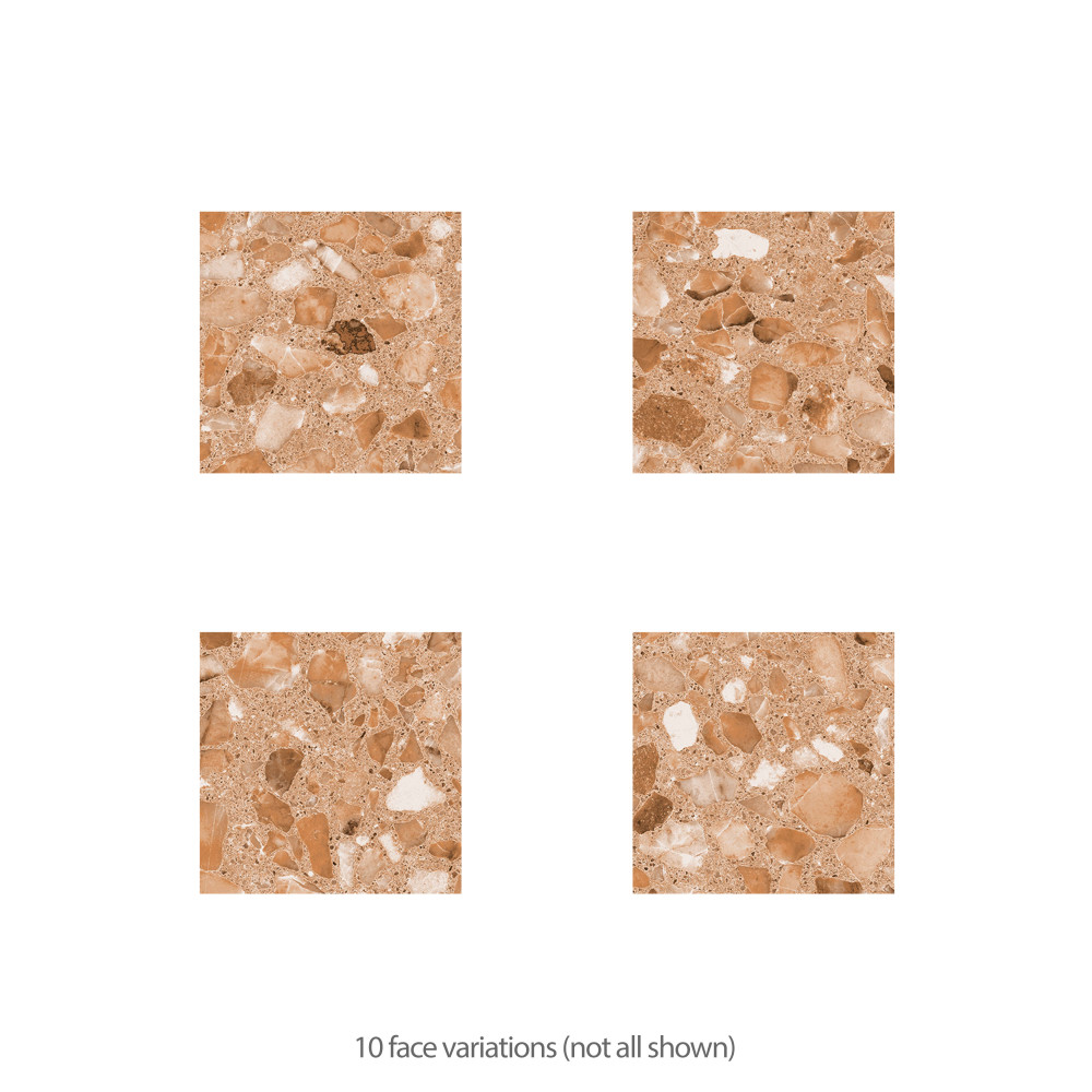 Riviera Taco Rojizo 1-5/8 in. x 1-5/8 in. Porcelain Floor and Wall Tile