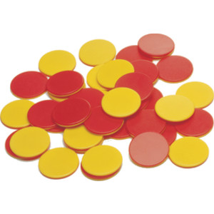 Two-Color Counters - Plastic - Set of 200